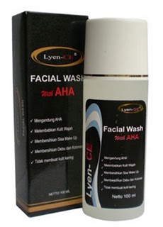 lyn-CE facial wash with aha